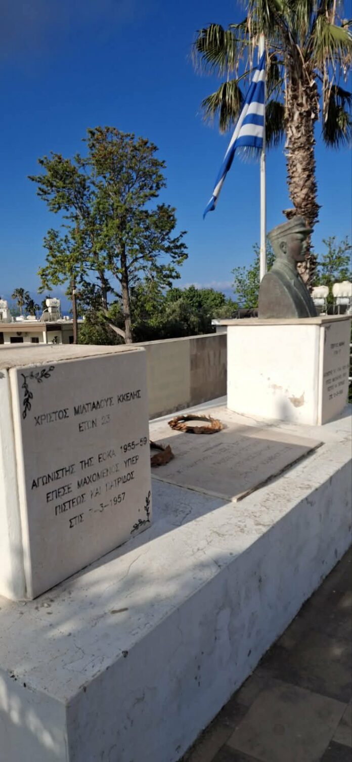 Το ΑΚΕΛ καταδικάζει την αφαίρεση και κλοπή της προτομής του ήρωα Χρίστου Κκέλη από μνημείο στην Κισσόνεργα
