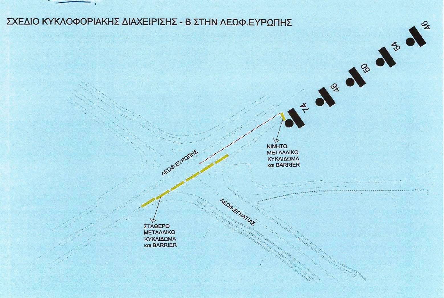 ΚΥΚΛΟΦΟΡΙΑΚΗ ΔΙΑΧΕΙΡΙΣΗ ΤΟΥ ΕΡΓΟΥ «ΚΑΤΑΣΚΕΗ ΤΗΣ ΛΕΩΦΟΡΟΥ ΕΓΝΑΤΙΑ ΚΑΙ ΑΛΛΩΝ ΟΔΩΝ ΣΤΟ ΕΡΓΟ NEAPOLIS»