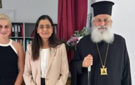 Επίσκεψη της Υφυπουργού Κοινωνικής Πρόνοιας και του Μητροπολίτη Πάφου στο Ίδρυμα Μαργαρίτας Λιασίδου