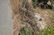 Επικίνδυνη καθίζηση στη Λεωφόρο Αποστόλου Παύλου μεταξύ Έμπας και Τάλας , παρεμβάσεις ζητά η Τροχαία Πάφου