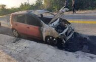 Ολοσχερής καταστροφή αυτοκινήτου από φωτιά τα ξημερώματα στην Πάφο
