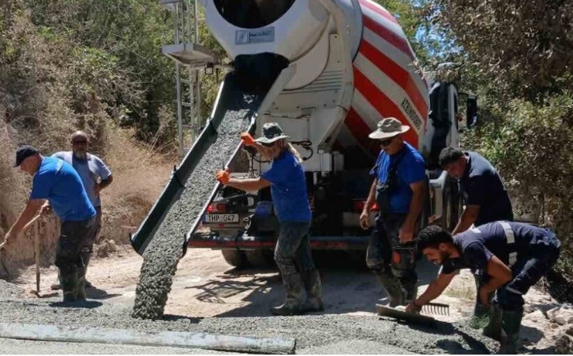 Προχωρούν τα έργα οδοποιίας στο Αναβαργός - Βελτιώνεται η πρόσβαση προς το κοιμητήριο