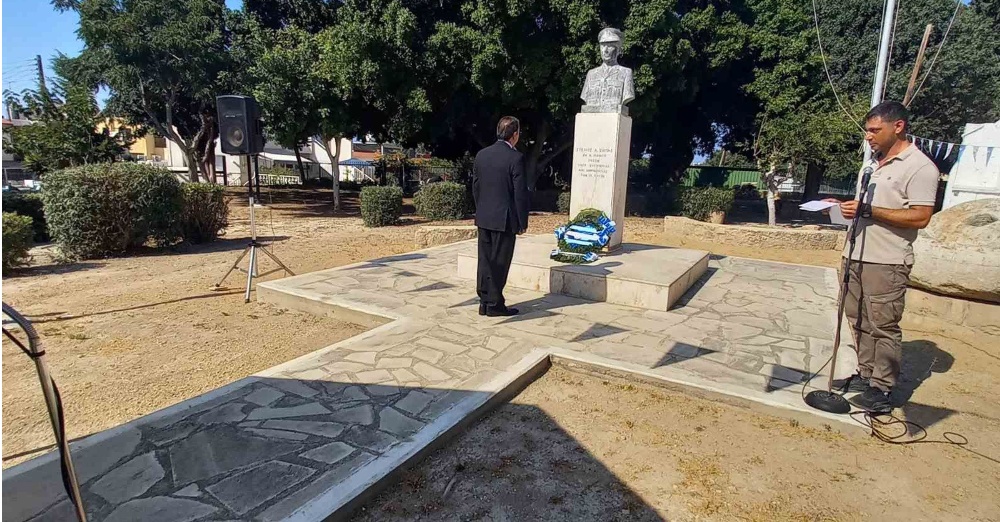 ΓΔ Υπ. Γεωργίας :Μήνυμα για συνέχιση των προσπαθειών στο Κυπριακό από το εθνικό μνημόσυνο των ηρώων της Κάτω Πάφου