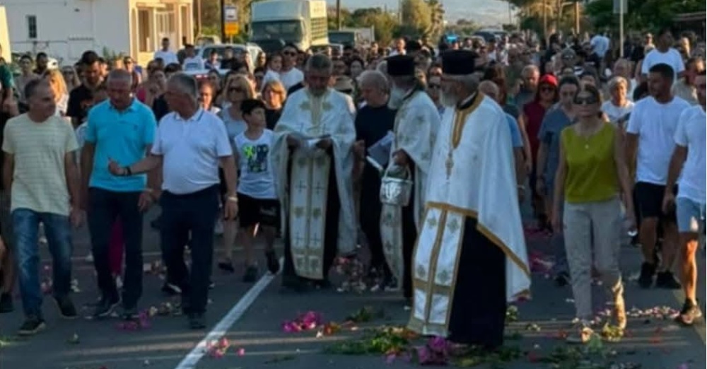 Με λαμπρότητα και κατάνυξη ολοκληρώθηκαν οι εορτασμοί της Αγίας Μαρίνας στην Αγία Μαρίνα Χρυσοχούς
