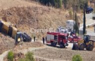 Εκτός κινδύνου η κατάσταση τεσσάρων τραυματιών από ανατροπή φρέζας σε δρόμο στη Μαραθούντα
