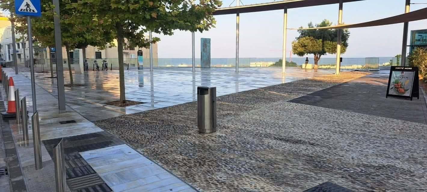 Ολοκληρώθηκαν οι εργασίες στο οδικό τμήμα μπροστά από το κτήριο της Επαρχιακής Διοίκησης Πάφου