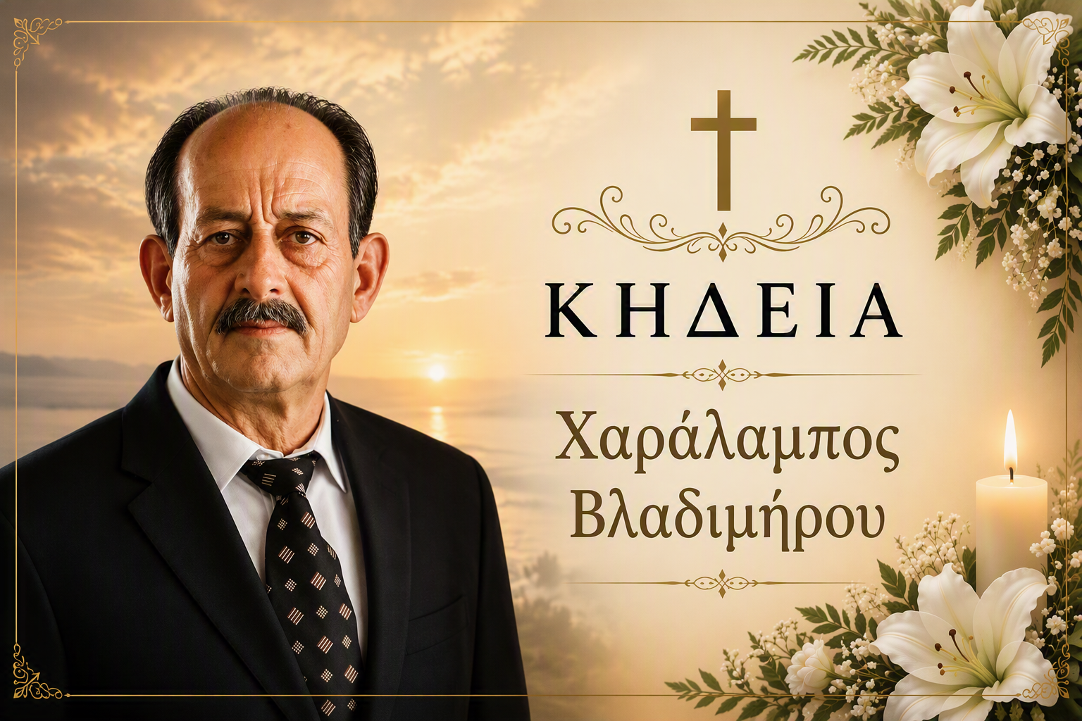 Απεβίωσε ο Χαράλαμπος Βλαδιμήρου