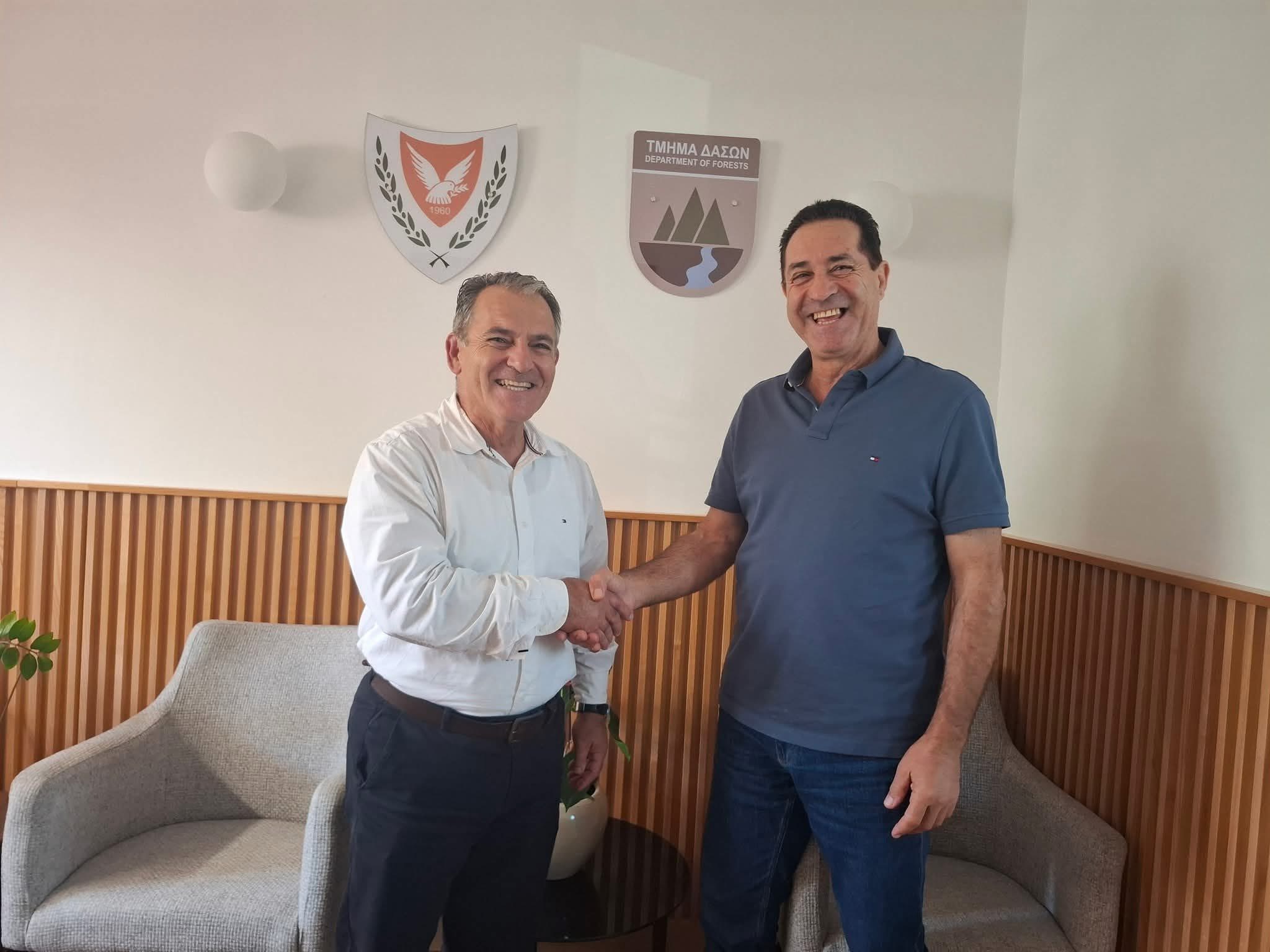 Επίσκεψη του Επιτρόπου Περιβάλλοντος και Ευημερίας των Ζώων στα κεντρικά γραφεία του Τμήματος Δασών